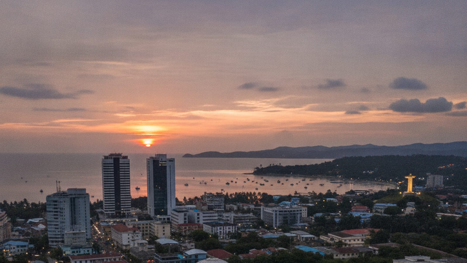 Dili cityscape with government buildings, symbolizing strategic planning and national development.