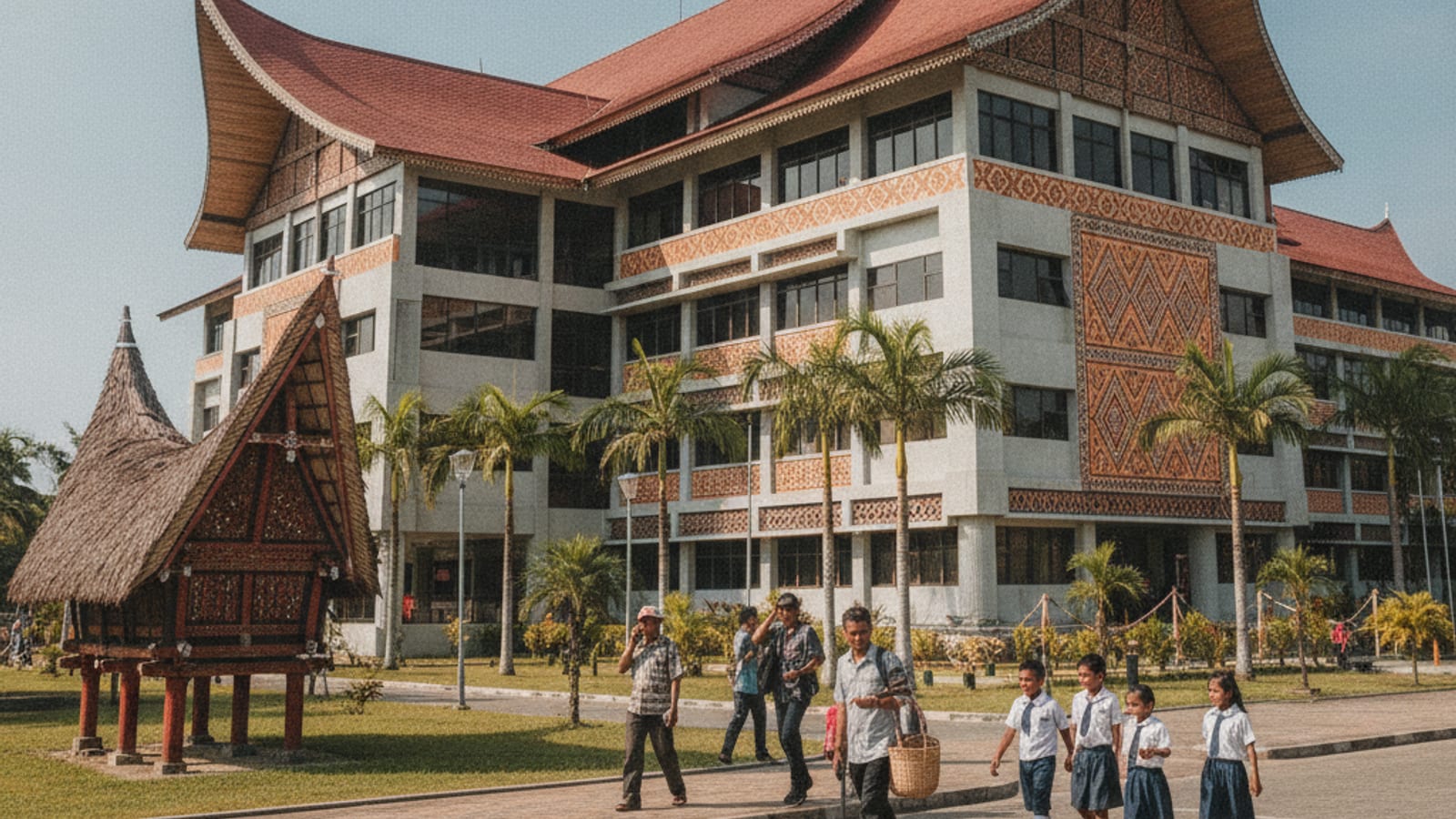 The Ministry of Finance building in Dili, Timor-Leste, under a bright sky, symbolizing government financial planning.