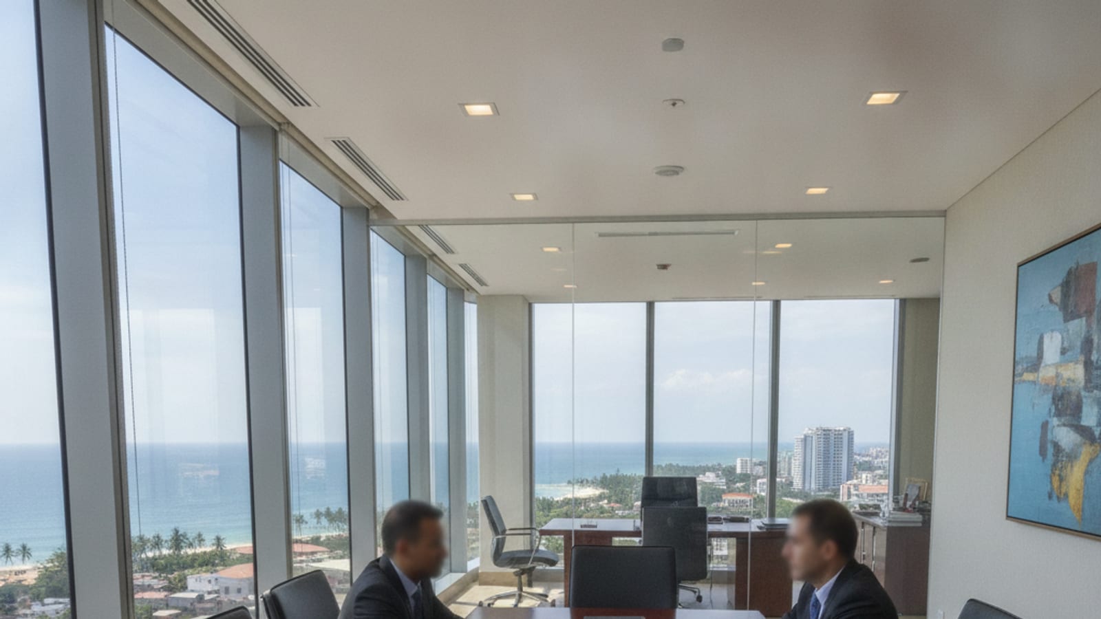 A modern law office in Dili, symbolizing legal professionalism.